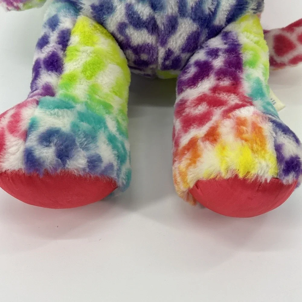 Build A Bear Workshop Lisa Frank Rainbow Multi-color Leopard Cheetah Cat